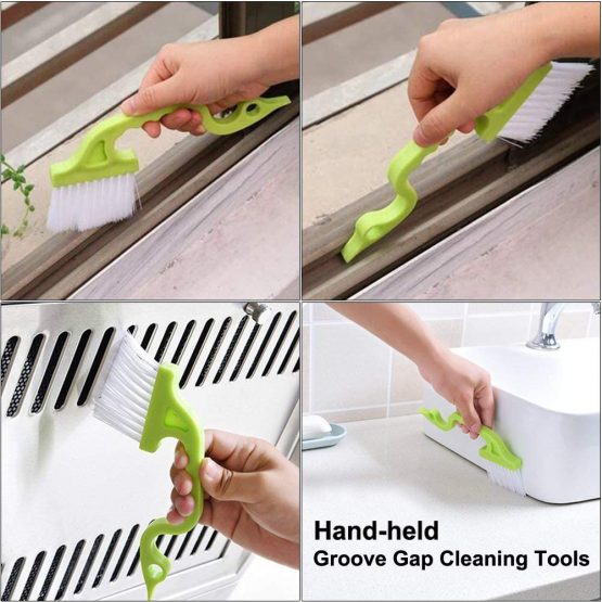 Window or Sliding Door Track Cleaning Brush, Tile Lines Brush,Window