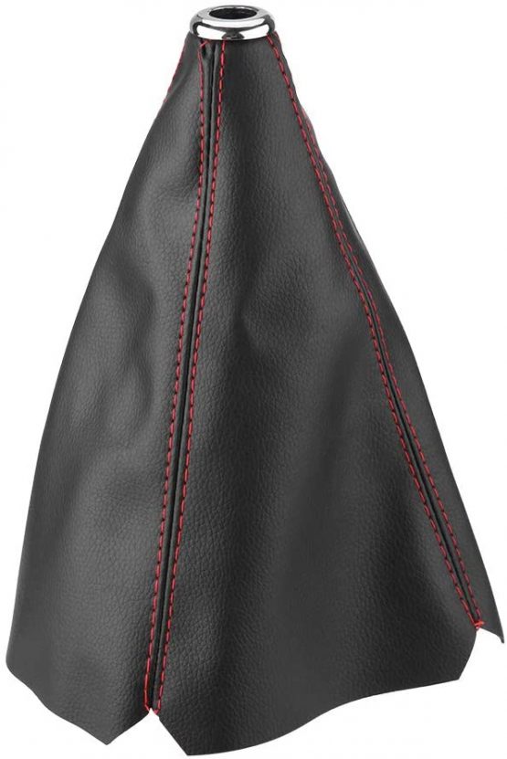 Gear Stick Cover, Universal PU Leather Gear Stick Cover Auto Gear Knob Boot Gear Shift Gaiter Boot Gear Stick Knob Dust Cover for Most Manual Transmission Cars - Image 2