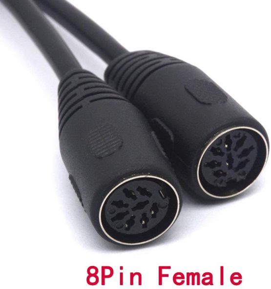 Tomost MIDI Splitter 8 Pin DIN Y Adapter Cable 1 Male to 2 Female Din Plug Large Size - Image 4