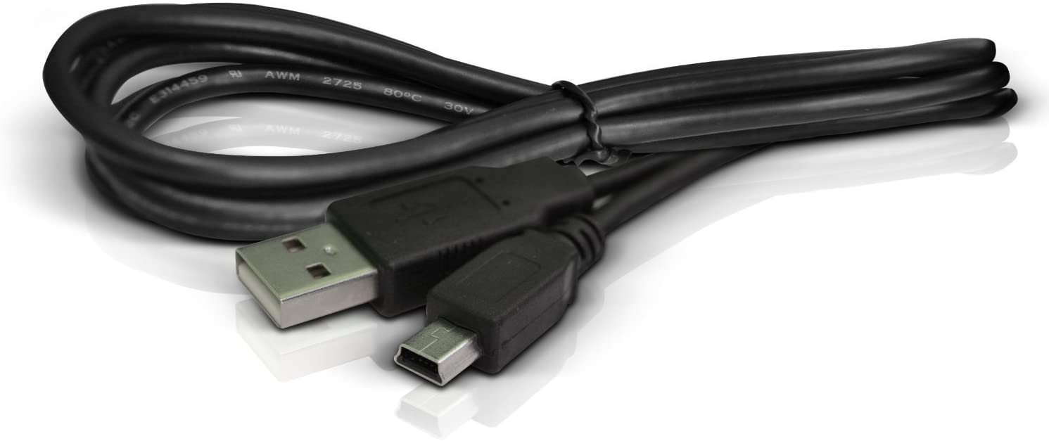 DragonTrading Replacement USB Data Transfer Cable for Canon IXUS and ELPH Cameras. 1.8 Metre Long Cable, BLACK, 1.8 metres
