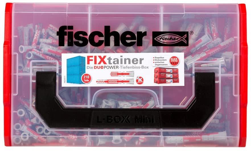 Fischer fixtainer, Wall Anchor Set, 539867, Fixtainer Duopower Tiefenbiss (De)