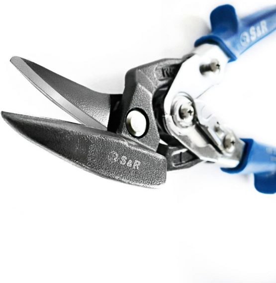 S&R Tin Snips Ideal-Series 260 mm, Strong and Agile, for Metal Sheets Cutting, Left Cut, Industrial Quality - Image 4