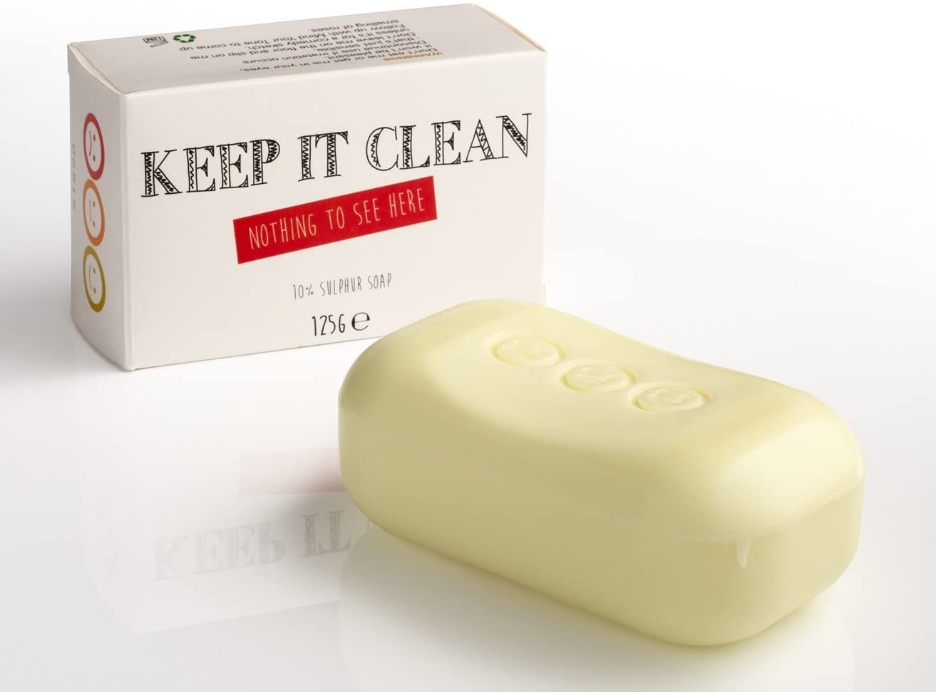 Keep it Clean - 10% Sulphur Soap - whytheface, 125 g (Pack of 1)
