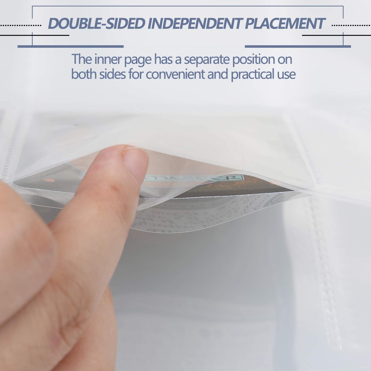 Lictin Trading Card Sleeves, Transparent Waterproof 540 Pockets Game Card Sleeves Album - Image 2
