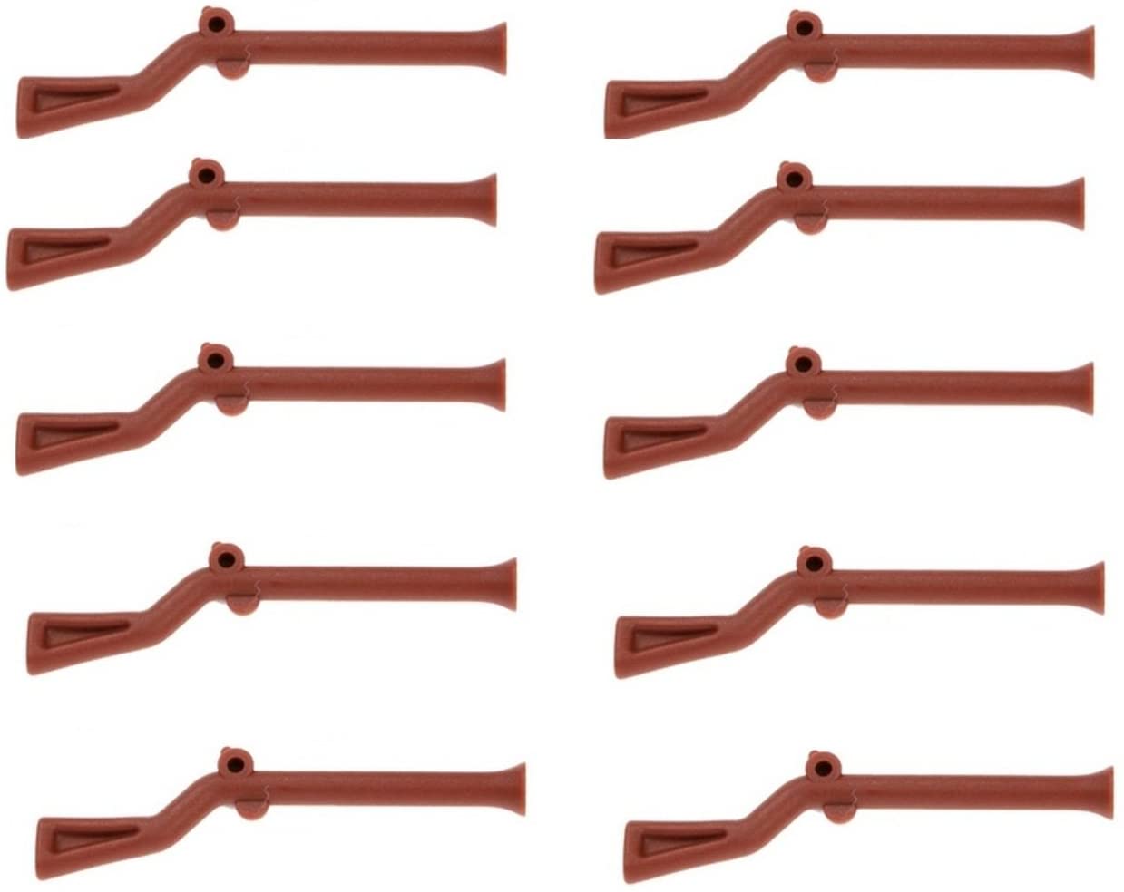 LEGO Pack of 10 Reddish Brown Musket Rifles – BigaMart
