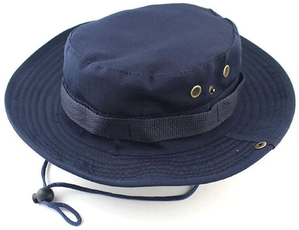 Tinksky Men’s Fishing Cap Summer Boonie Hat with Chin Strap for Outdoor