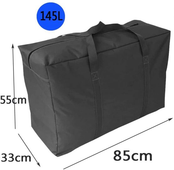Ubagoo 145L Large Capacity Strong Storage Bag Waterproof Sturdy 600D Oxford Material Organizer Bags Ideal For Bedding, Duvets, Pillows, Clothes or Moving home - Image 2