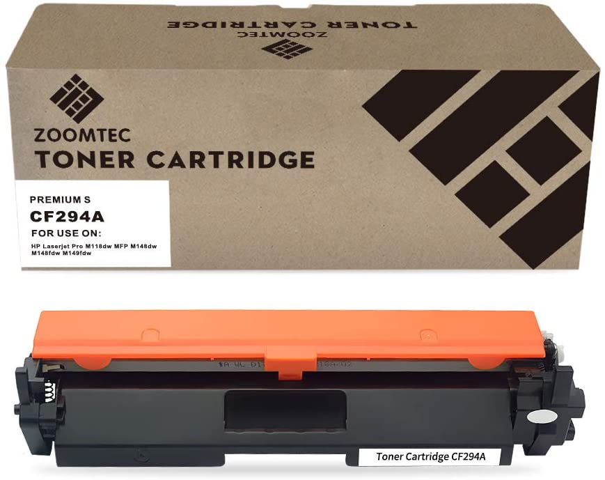 ZOOMTEC CF294A 94A Black Toner Cartridges Compatible for HP Laserjet Pro M118dw MFP M148dw 