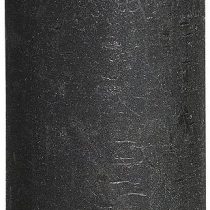 Bolsius Rustic Candle, Parafin Wax, Anthracite, Regular