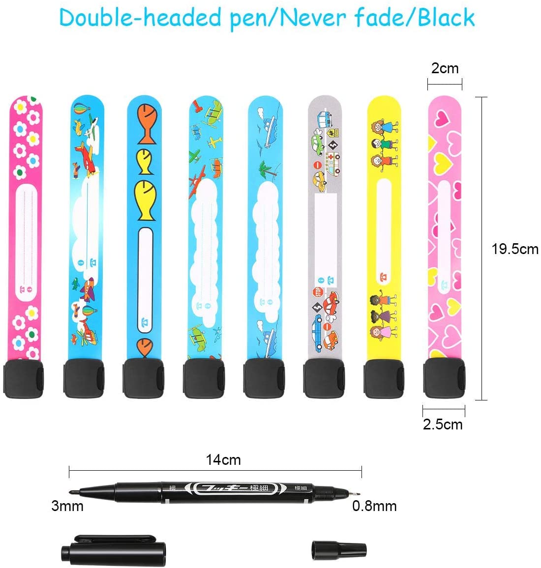 Vicloon Safety Wristband Bracelets - Image 2