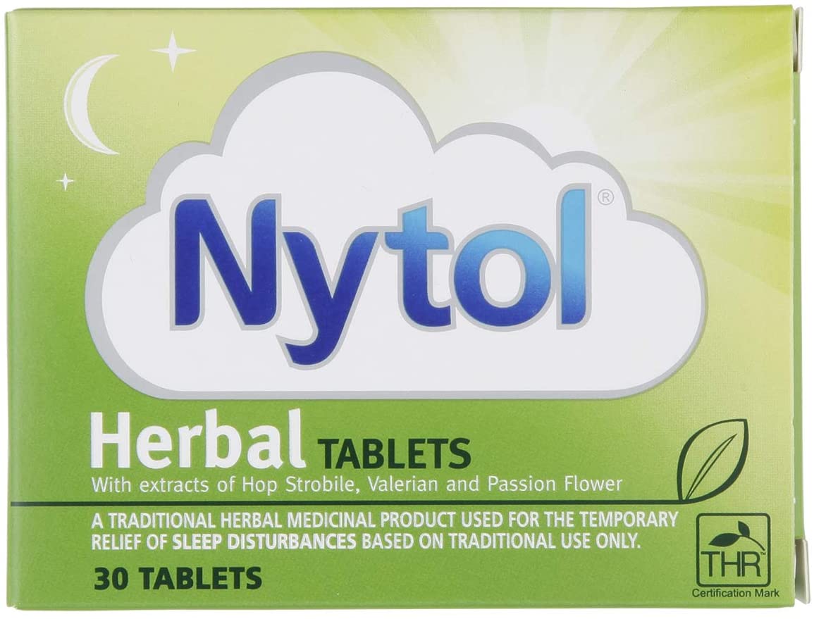 Nytol Herbal Tablets - Remedy for Sleeplessness Relief - 30 Tablets