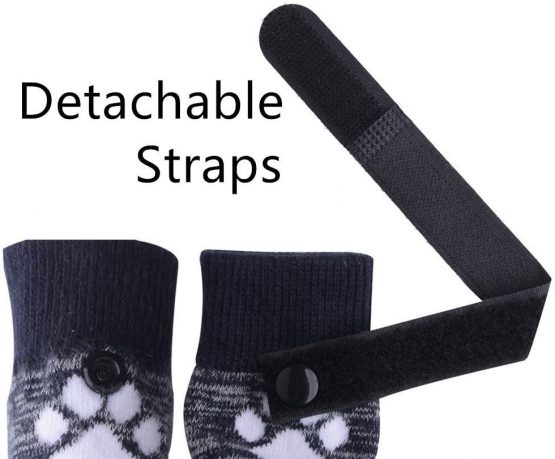 HOMIMP Dog Socks Anti Slip with Straps Traction Control Waterproof Paw Protector, XL - Image 3