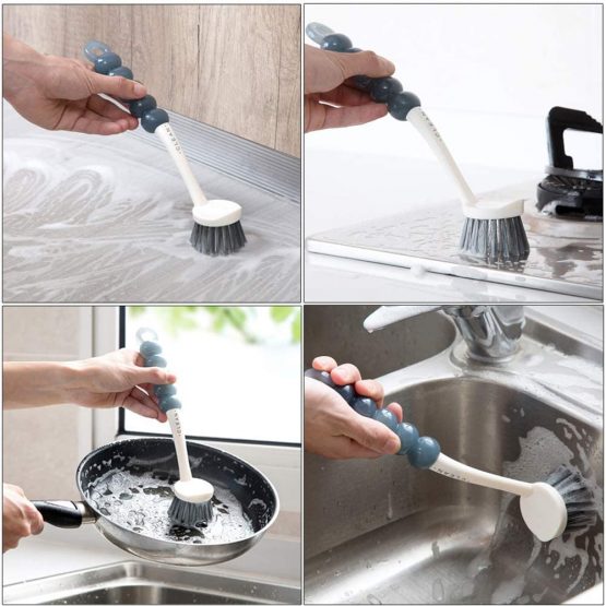 Cleaning Brushes Set, Dish Brush,Scrub Brush Bathroom Brush, Kitchen Scrub Brush,Bottle Cleaning Brush ,Shoe Cleaning Brush, 4pcs - Image 2
