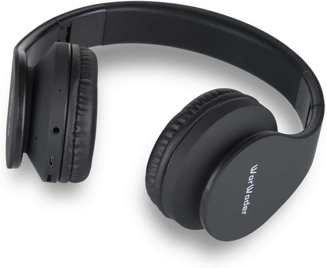 WorWoder Bluetooth Headphones Over-Ear, Foldable Wireless and Wired Stereo Headset Micro SD/TF, FM for Cell Phone PC - Image 2