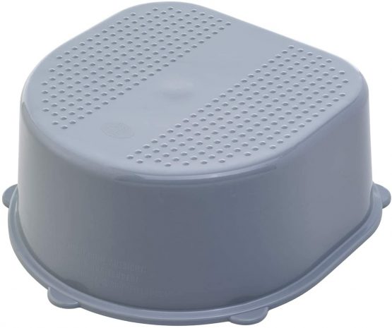 Rotho Babydesign Kids' Stool, Non-Slip Base and Feet, Bella Bambina, Stone-Grey, 20024 0286