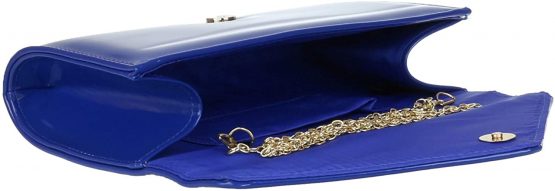 Girly HandBags Womens Plain Glossy Clutch Bag - Image 4