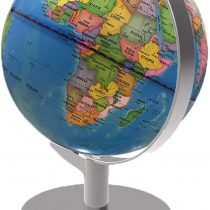 Senders Illuminated World Globe, 2 in 1 Globe Earth and Constellations Built in LED for Illuminated Night View, 8-Inch Educational World Globe for Gift Home Office Desk Decoration