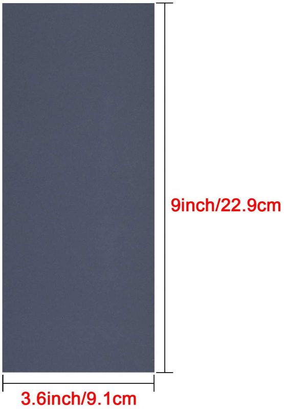 SIQUK 48 Pcs Wet and Dry Sandpaper with Sanding Block Sander 120 to 7000 Grits Sanding Paper Assorted 9 x 3.6 Inches Abrasive Paper for Automotive Sanding Wood Furniture Finishing - Image 4