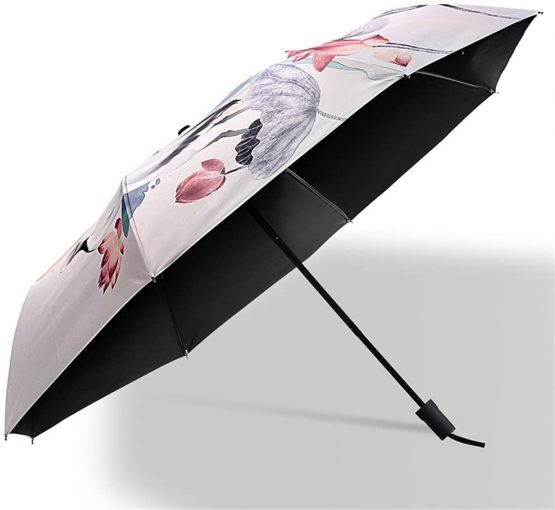 Maibar Sun Umbrella for Women UV Protection Umbrella Lady Folding Umbrellas Small Lightweight 210T 8 Bones Parasols - Image 2