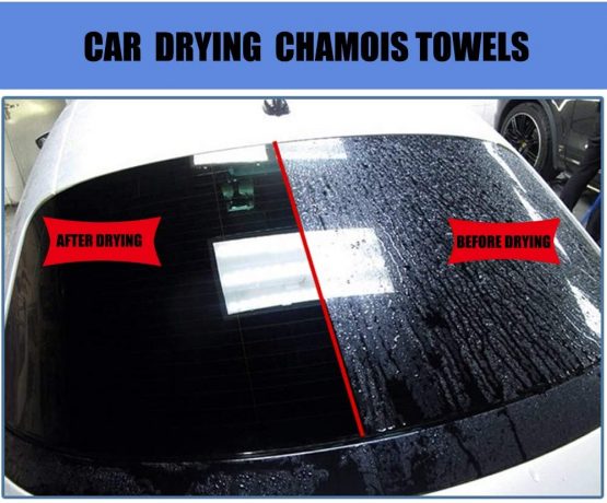 HIDMD Car Drying Chamois Towles Large Natural Leather Car Cleaning Cloths Washing Shammy Absorbent 40CM X 50CM - Image 4