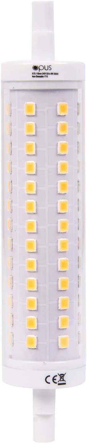 Opus LED Linear 9W R7s 118mm (80W Equivalent) 3000K Warm White Clear 850lm - Image 4