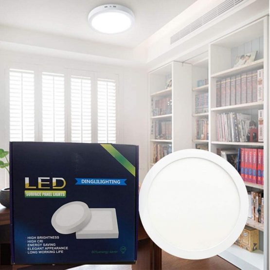 6W Surface Mounted Led Ceiling Light Fittings (Waterproof), 6000K Cool White. Led Bathroom Light Ceiling for Kitchen, Hallway, Living Room, Soft Daylight Flush Mounted Ceiling Lights. (AC 110-265V) - Image 2