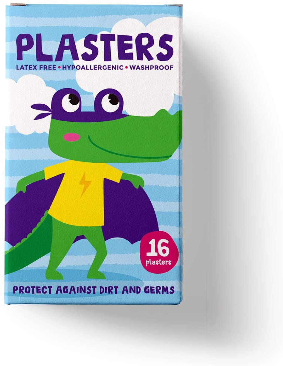 Superhero Plasters for Kids (Latex Free/Hypoallergenic/Washable Plasters) 32 Count (Pack of 1), Multicolour - Image 4