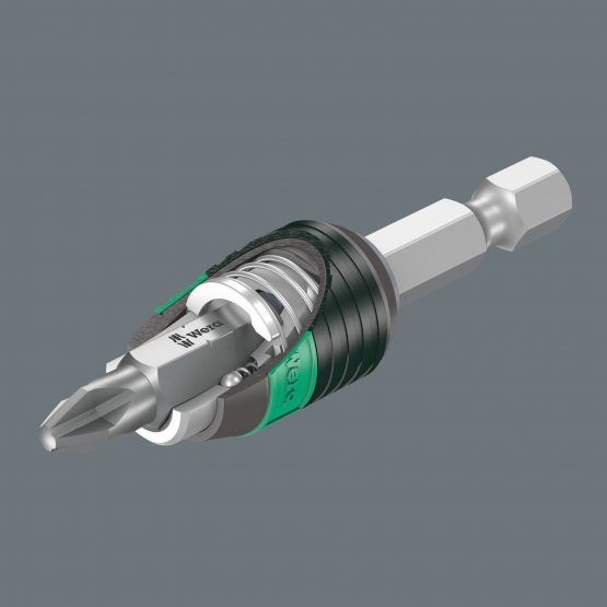 Wera 889/4 Universal Rapidaptor Bit Holder, 1/4" Drive x 100 mm, 05052504001 - Image 3