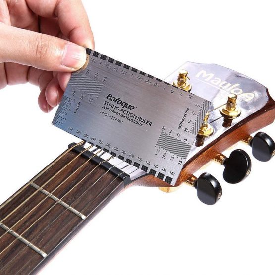 Guitar Ruler String Action Ruler Gauge Tool for Electric Bass Acoustic Guitar Mandolin Banjo (Ruler) - Image 3