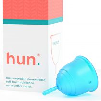 2 Pack Menstrual Cup, Medical Grade Silicone Period Cup with Cotton Storage Bag, Reusable Tampon Alternative