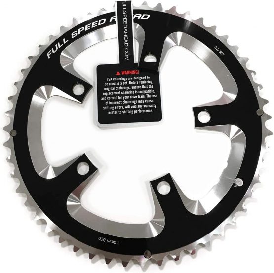 FSA Super Road N10/11 110BCD Chainring-Grey, 110 x 50t
