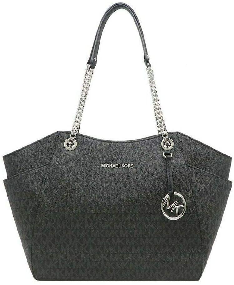 Michael Kors Jet Set Travel Large Chain Shoulder Tote, Black 2018