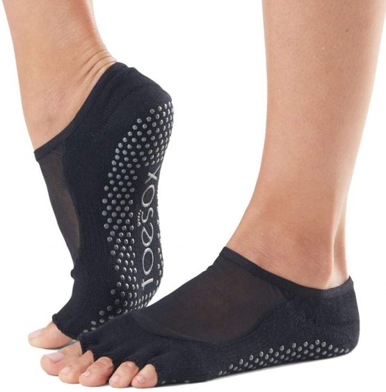 Fitness Mad Unisex Toesox Half Toe Luna Yoga & Pilates Grip Sock