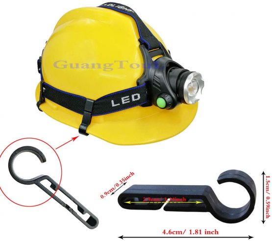 GuangTouL Headlamps Clips, 8 Pieces Helmet Headlamp Clips Hardhat Hooks for Various Headlamp and Hard Hat - Image 3