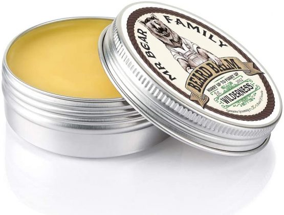 Beard Balm Beard Wax for Men – Nourishing Beard Conditioner Beard Moisturiser Contains Shea Beard Butter + Beeswax + Jojoba Oil – Wilderness Scented Beard Softener Styling Balm 60ml