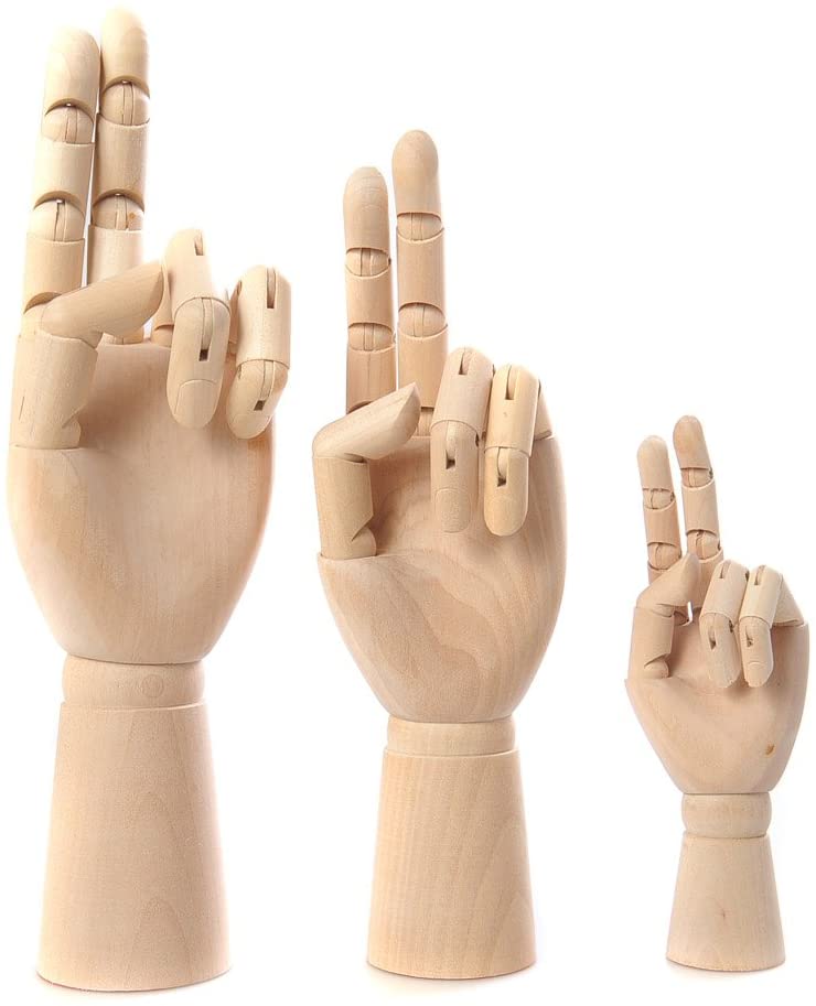 Abacus Artistica Artist Model Hand Made of Wood, 11.8 inch / 30cm