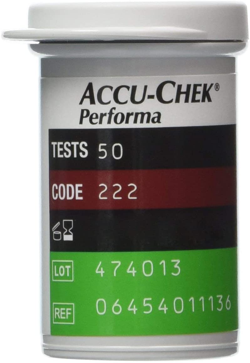 Accu-Check Performa Tablet Strips,50 Count (Pack of 1), White