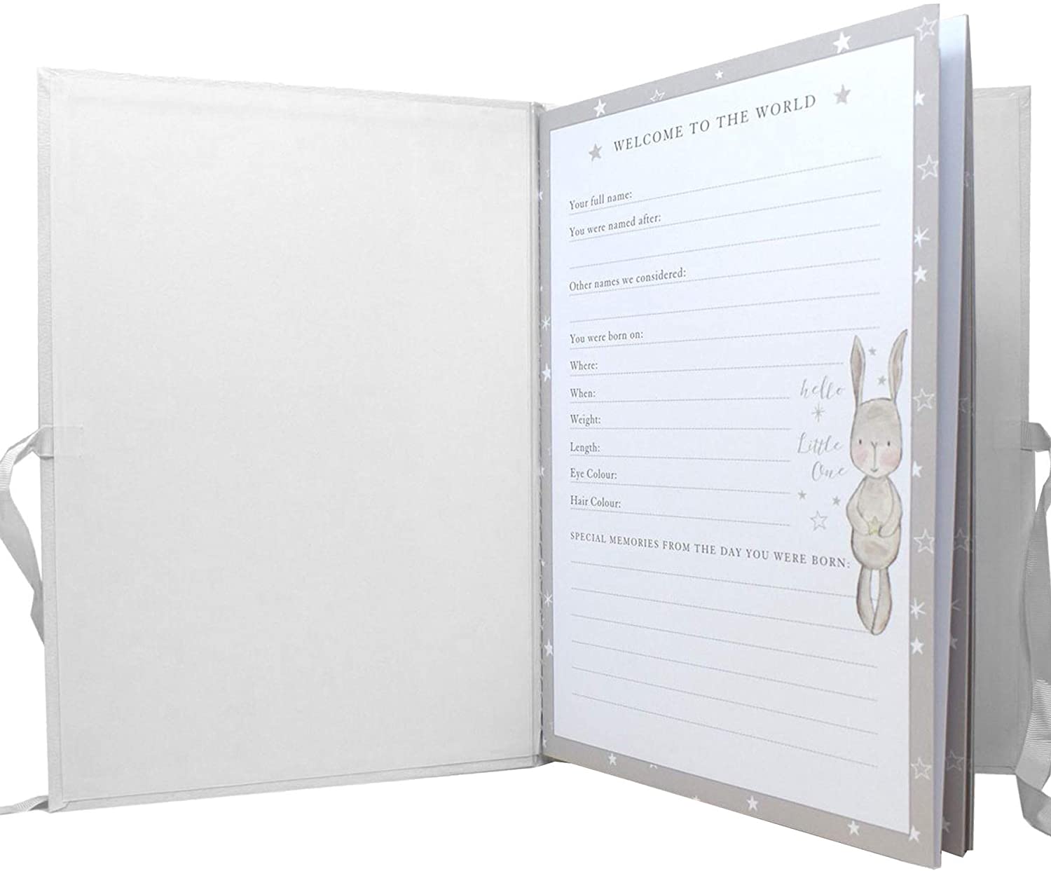 White Bambino Record Memory Keepsake Book A4 Adorable Design New Baby Unisex - Image 2