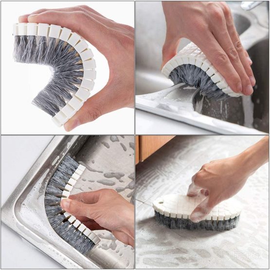 Cleaning Brushes Set, Dish Brush,Scrub Brush Bathroom Brush, Kitchen Scrub Brush,Bottle Cleaning Brush ,Shoe Cleaning Brush, 4pcs - Image 3