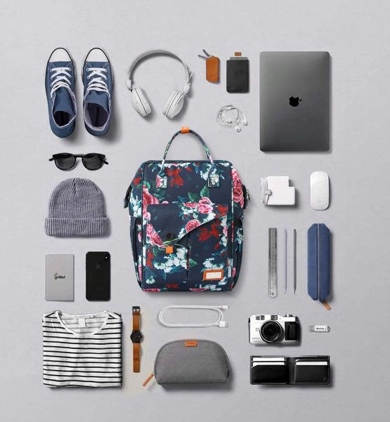 Backpack Womens, Travel School Backpack with USB Charging Port 15.6 Inch Laptop Bag for Women & Men College Students - Image 3