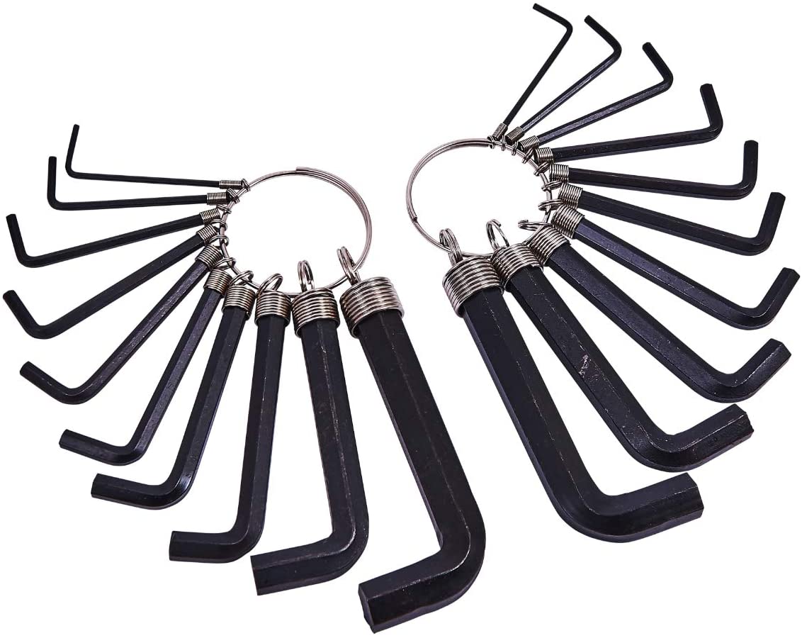 Amtech I8820 20 Piece hex Key Set and Keyring, Black - Image 2
