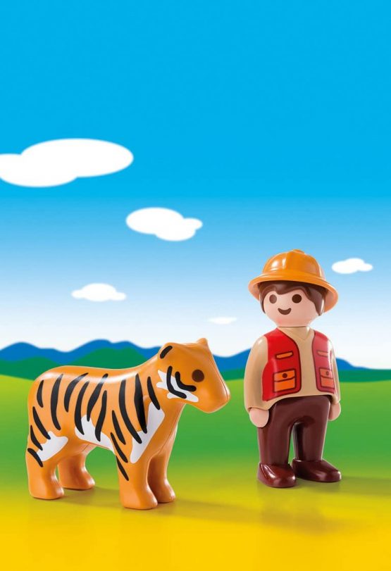 Playmobil 6976 1.2.3 Gamekeeper with Tiger - Image 2