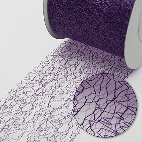 Deko und Band Spiderweb - MESCH - Table Runner - Table Runner - 30 cm 67 028 R 300 25 M Purple, 30cm x 25m - Image 3