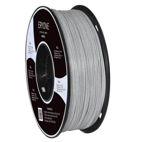 ERYONE Marble PLA Filament for 3D Printer, 1.75mm, Tolerance: ±0.03mm, 1kg (2.2LBS)/Spool - Image 2