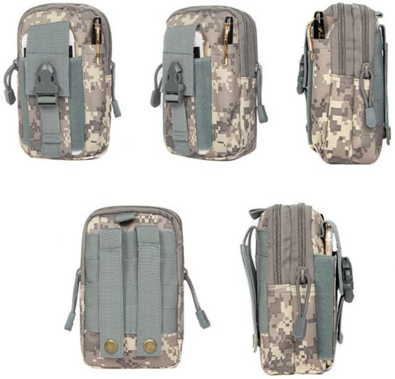 FiveloveTwo Small Hiking Waistpacks Multi-Purpose Poly Tool Holder EDC Pouch Waist Bag Military Nylon Utility Tactical Molle Pack Camping Pouch - Image 2