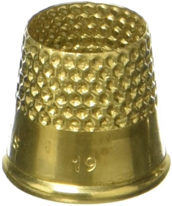 Lacis Open Top Tailor's Thimble Size 19 mm, Acrylic, Multicolour, 1.82x5.08x13.97 cm