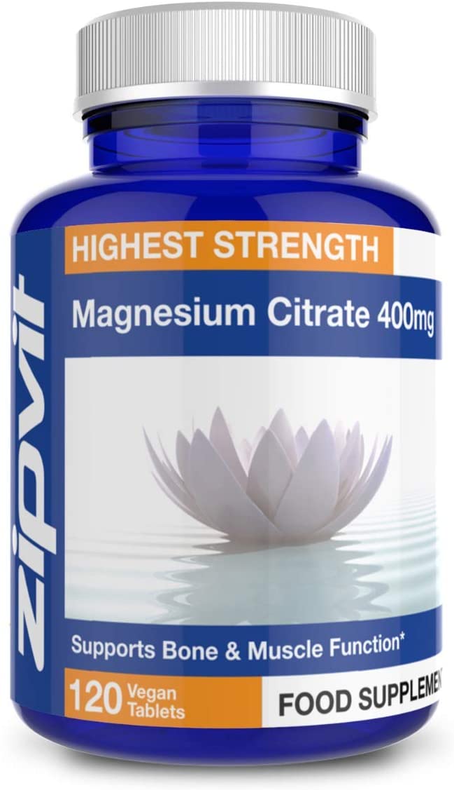 Zipvit Magnesium Citrate 1400mg, Provides 400mg Elemental Magnesium