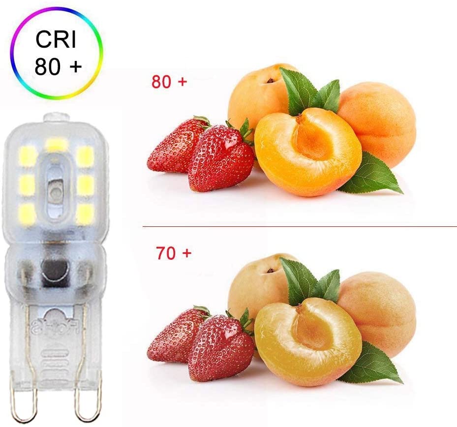 WOWLED G9 LED Light Bulb, 3W (30W Equivalent), Non-Dimmable, Cool White, Pack of 10, 220 Lumen, 6000 Kelvin, 220-240V - Image 3