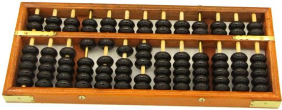 HugeStore Vintage Wooden Wood Abacus Desk Soroban for Kids Math Educational Learning Tools