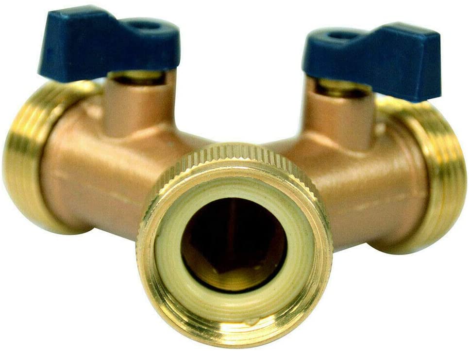 Tap Y Splitter Brass Manifold Two Way Washing Machine Hose Connector 3/4", Y Style Connector 3/4" - Image 4